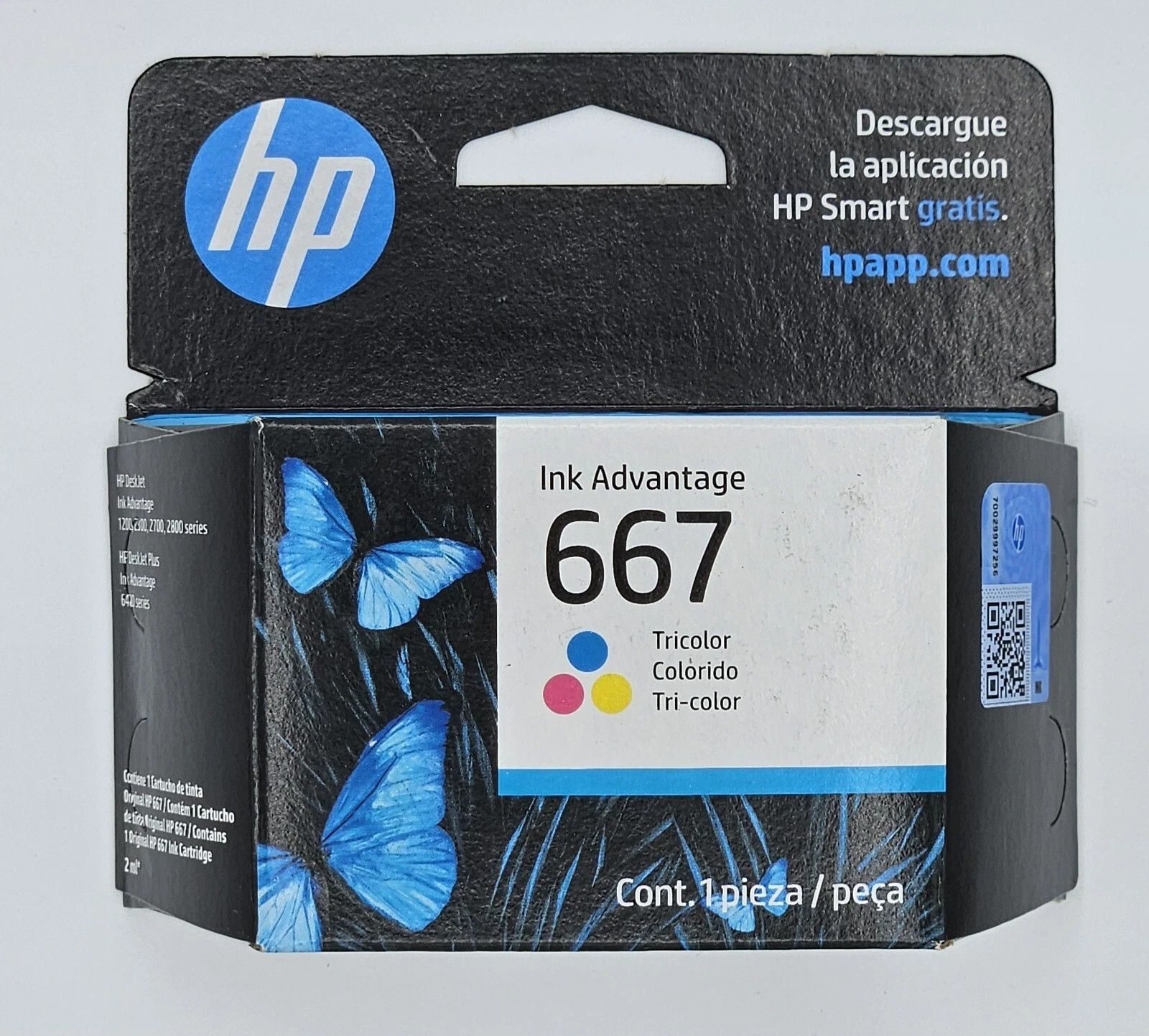 New HP 667 Tri-Color Ink Cartridge ( 3YM78AL)   JAN 2027
