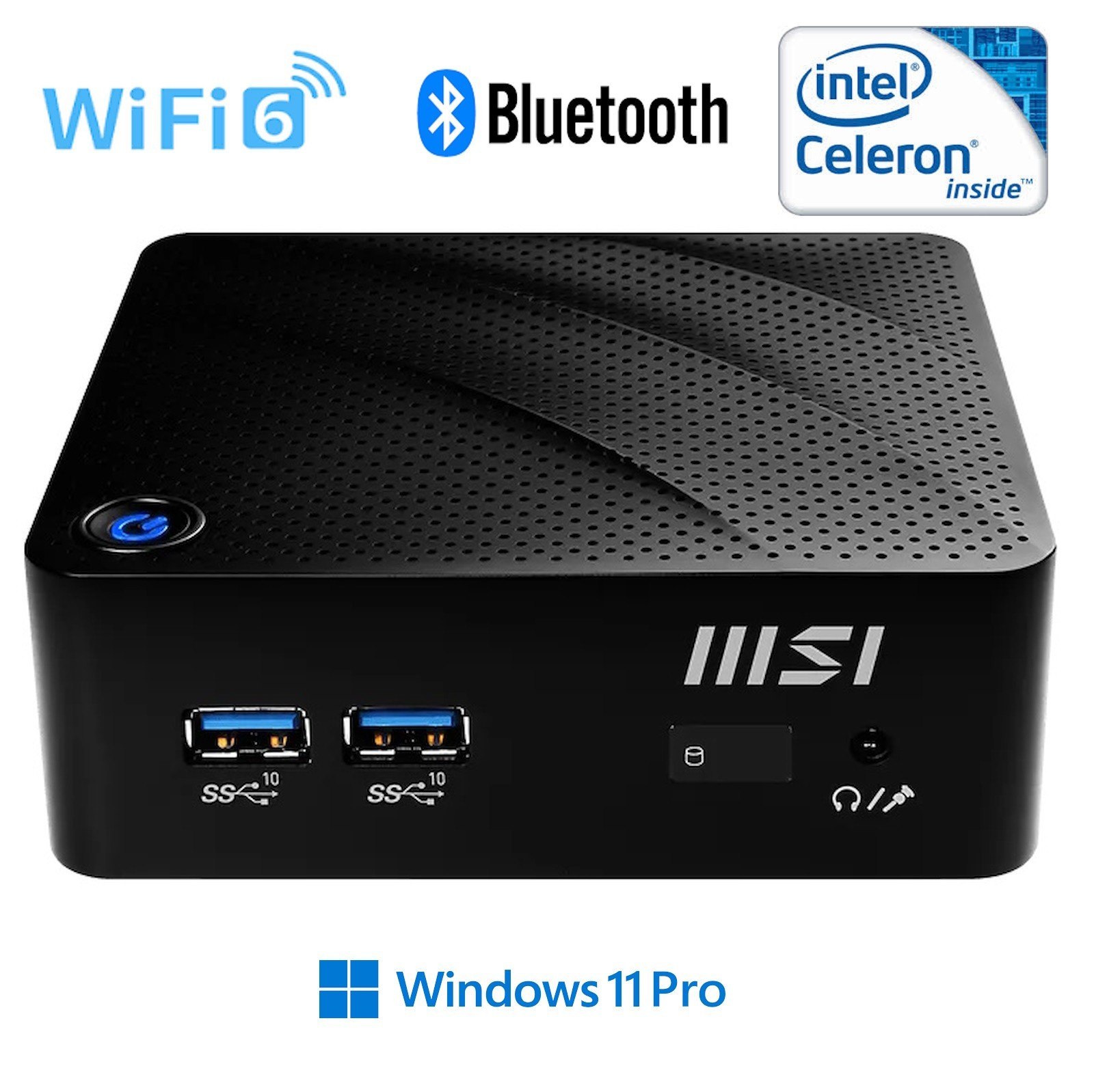 MSI Cubi N JSL Mini PC Intel Celeron N4500 4GB RAM 128GB SSD Win. 11 Pro WiFi 6.