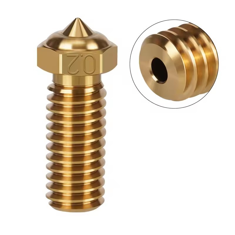 0.2-1.0mm Hardened Steel / Brass Nozzle For QIDI Tech X-Plus 3/X-Max 3/X SMART 3