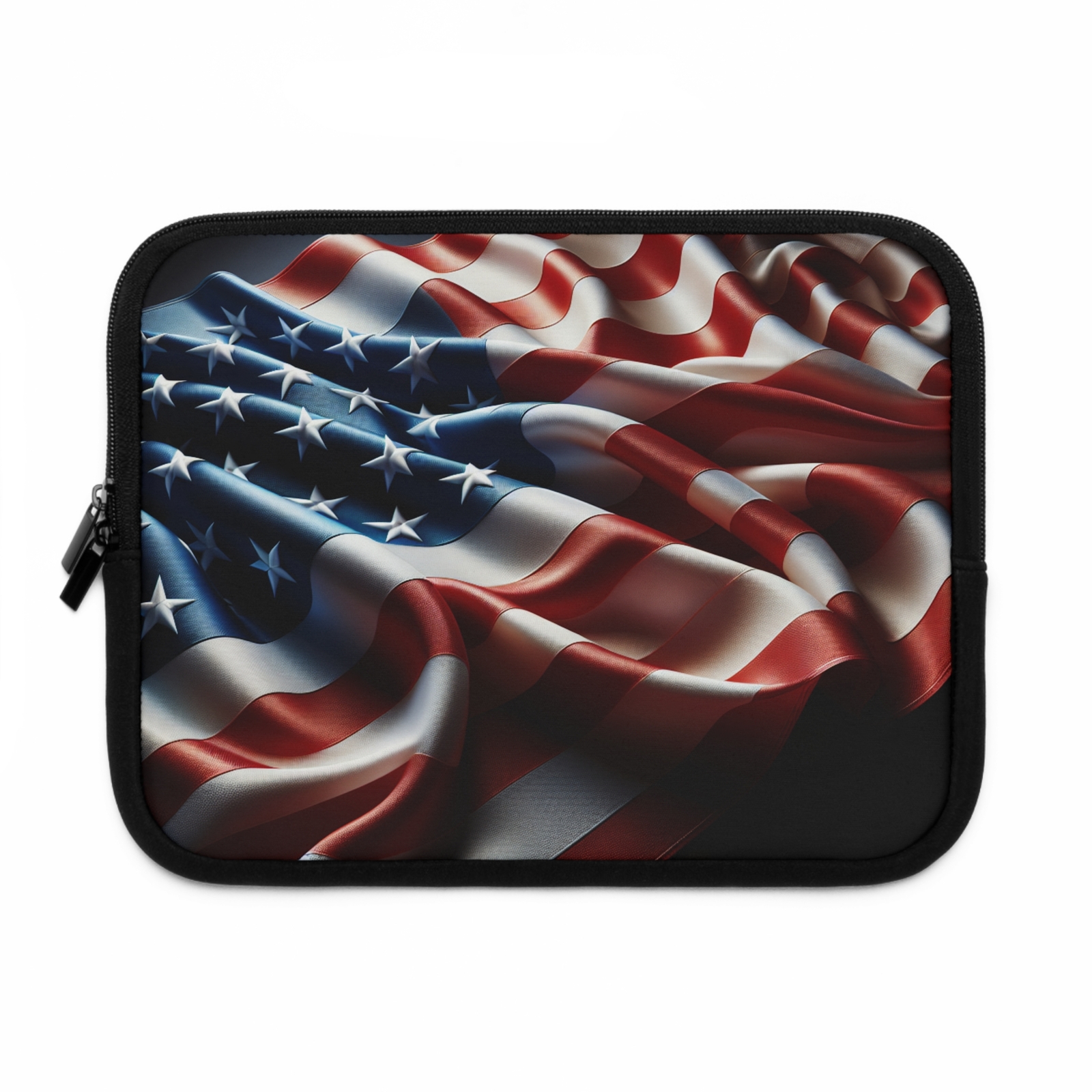 Patriotic Laptop Sleeve – American Flag Design, Computer Case, Stylish Tech