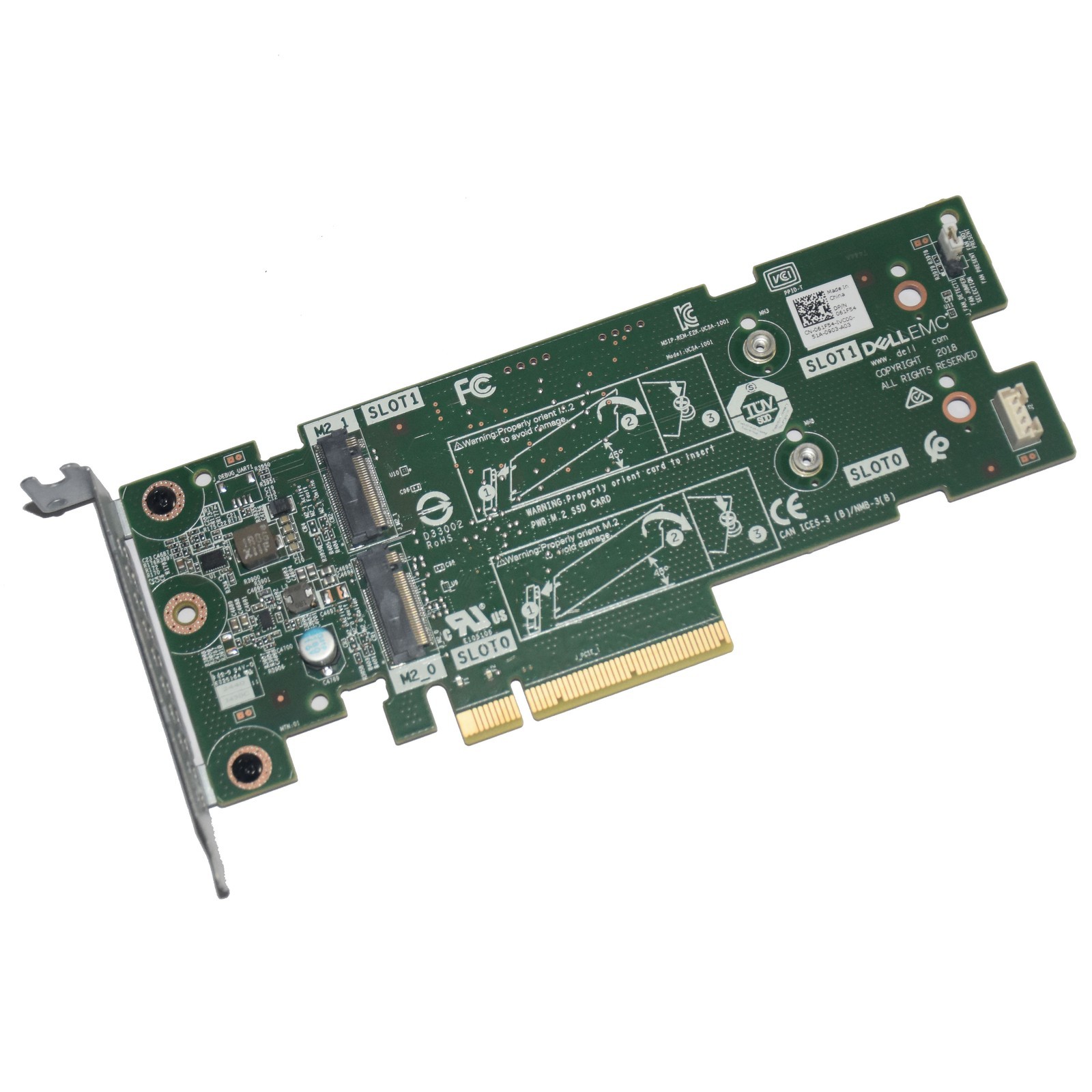 Lot of 50 Dell 61F54 PCIe BOSS 2x M.2 Boot SSD Adapter Card PowerEdge Server