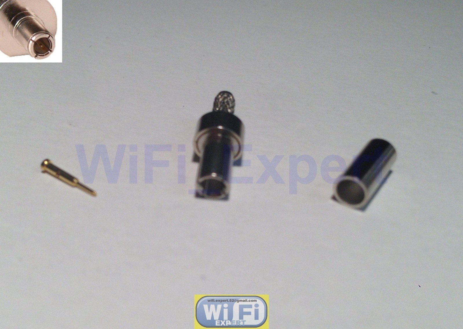 1 x Straight TS9 Male Crimp for RG174 RG179 RG316 RG188 Coax Cable RF Connector