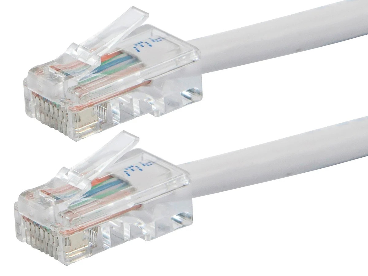 Monoprice Cat6 Ethernet Patch Cable - 10ft - White, RJ45, 550Mhz, UTP, 24AWG