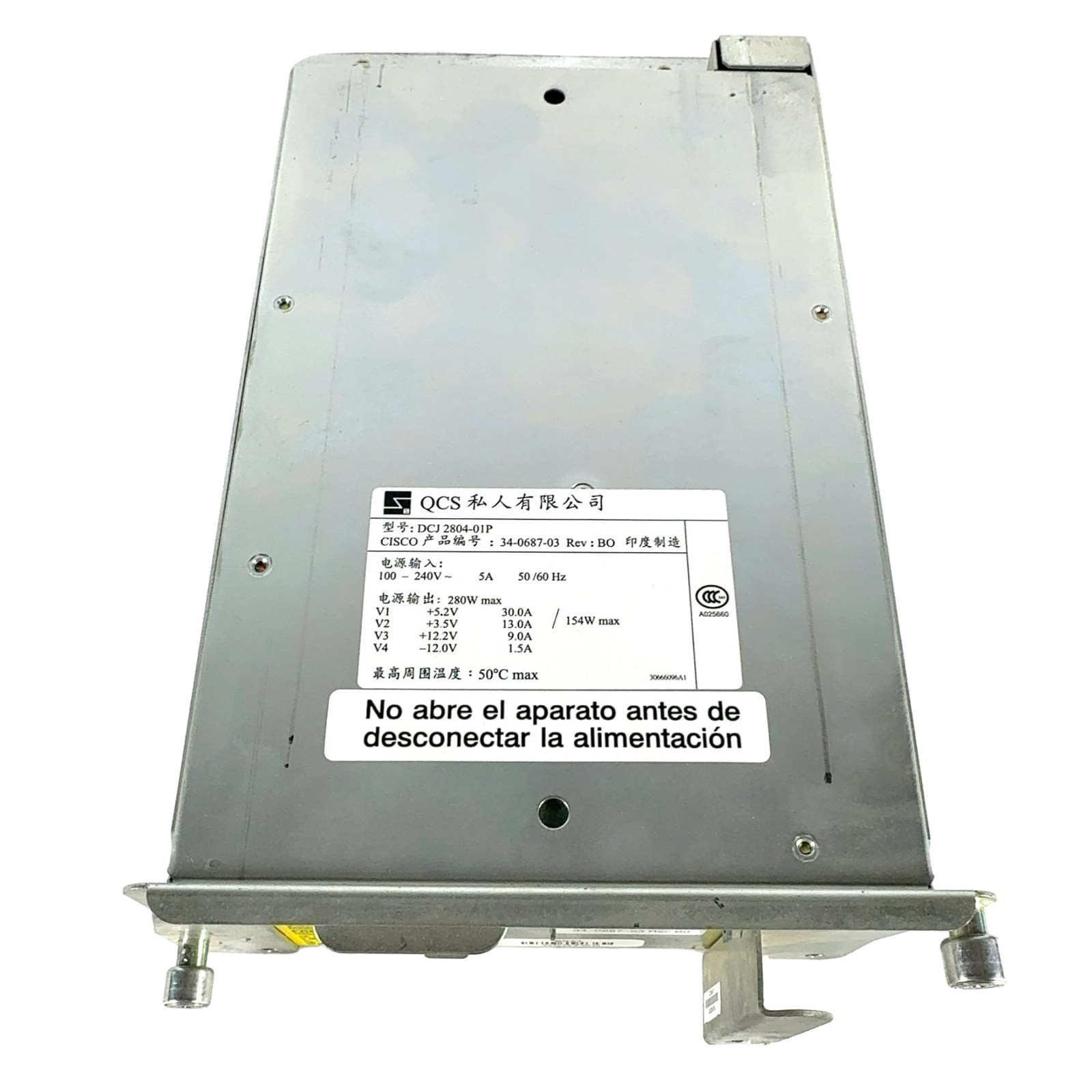 Cisco DCJ2804-01P 280W AC Power Supply 7200 7200VXR 7206VXR Router