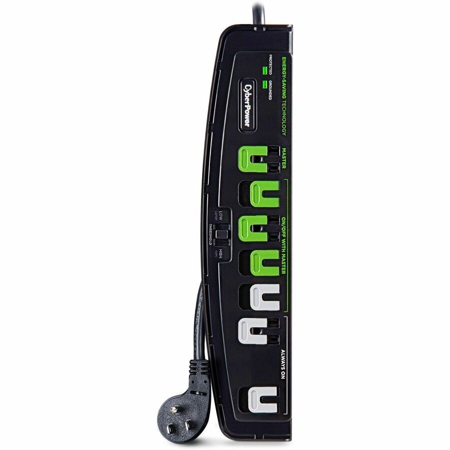CyberPower P705G 7-Outlet Essential Surge Protector, 2100 Joules