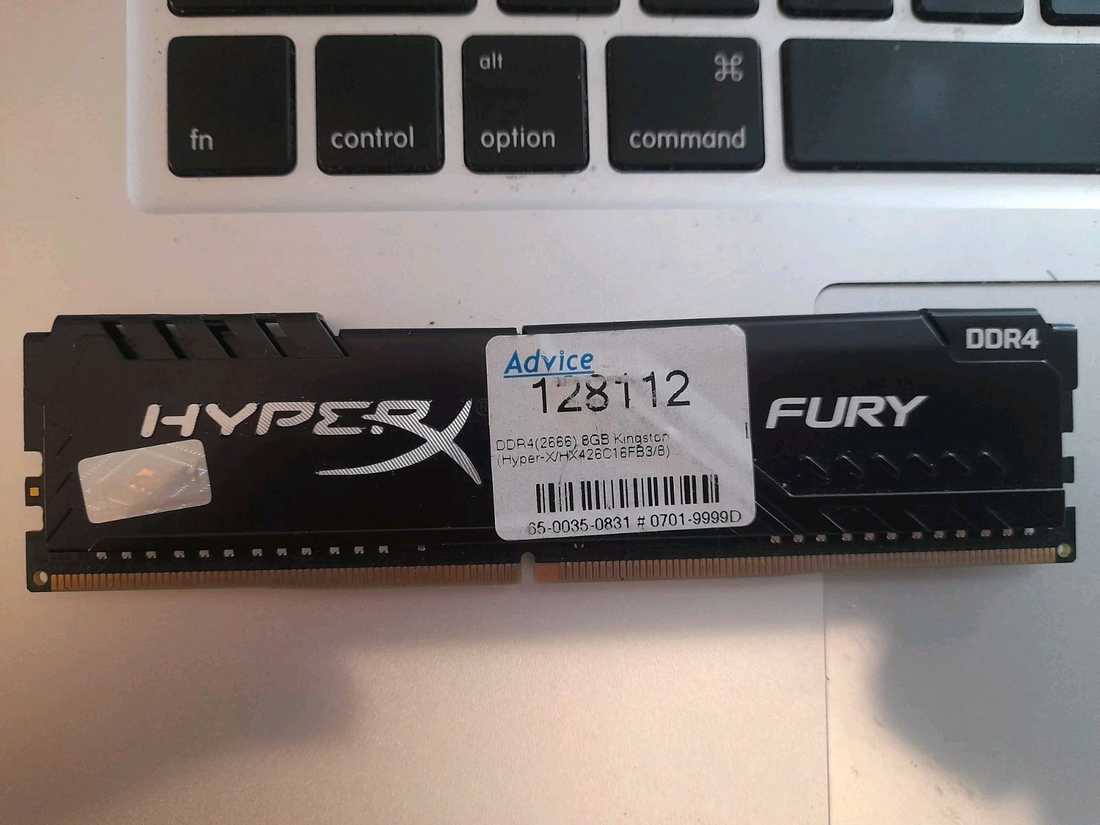 HyperX Fury 8GB DDR4-2666 DIMM 288-Pin DDR4 SDRAM Desktop RAM 1x8GB
