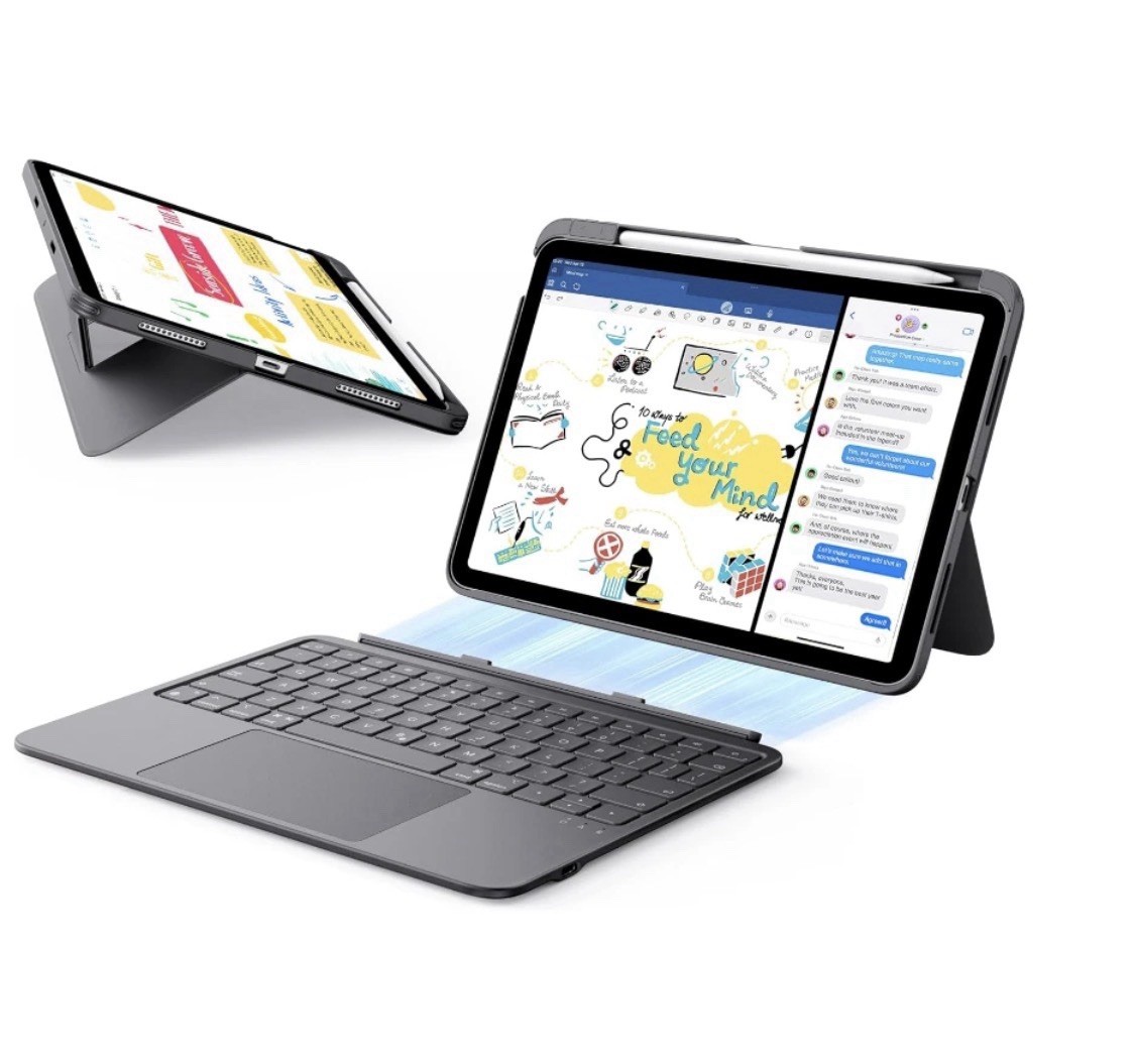 ESR for iPad Air 11"  Case w/ Keyboard M4/M3/M2 (2026/2025/2024) & Air 5th/4th