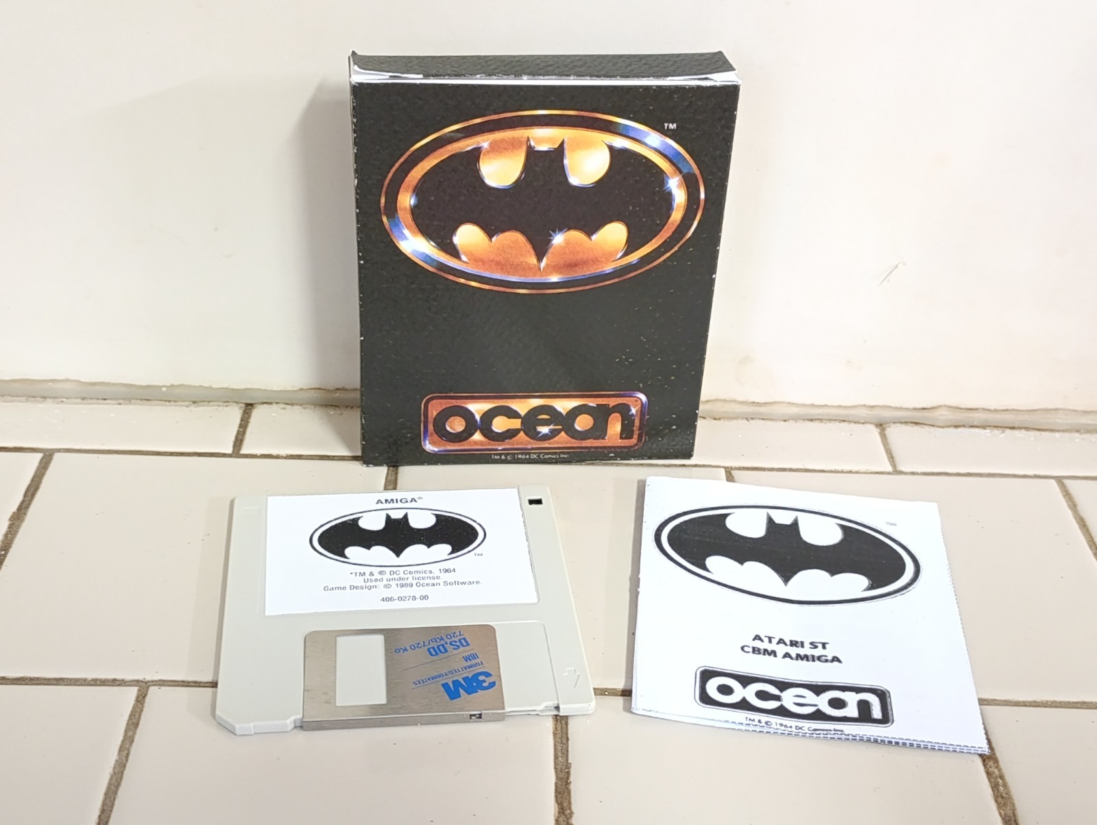 Batman The Movie 1989 Floppy Ocean Commodore Amiga Microbox