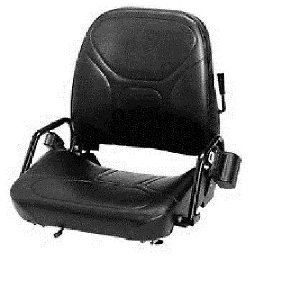 NEW LPM ADVANCE FORKLIFT SEAT Vinyl FLIP DOWN with SEAT BELT Universal