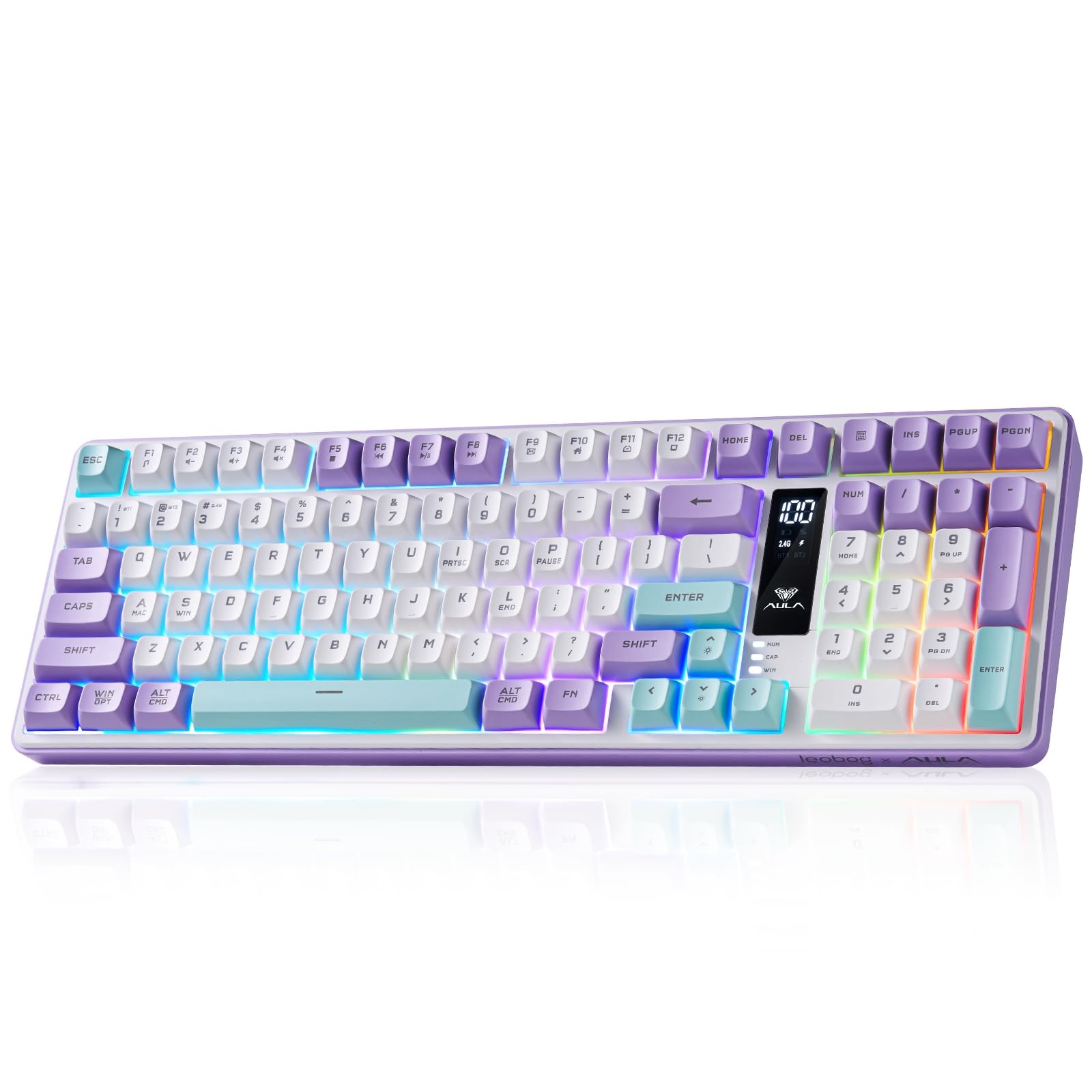 Aula S99pro V2 Wireless Gaming Keyboard,Silent Computer Creamy Keyboard