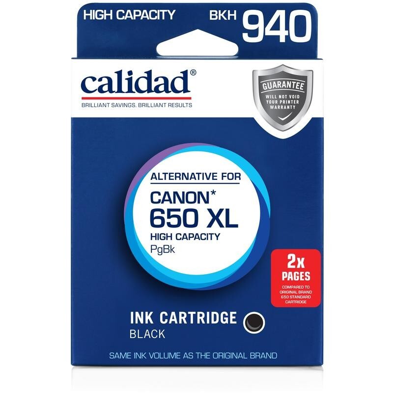 Calidad alternative for Canon Pixma 650 XL High Capacity Black Ink Cartridge