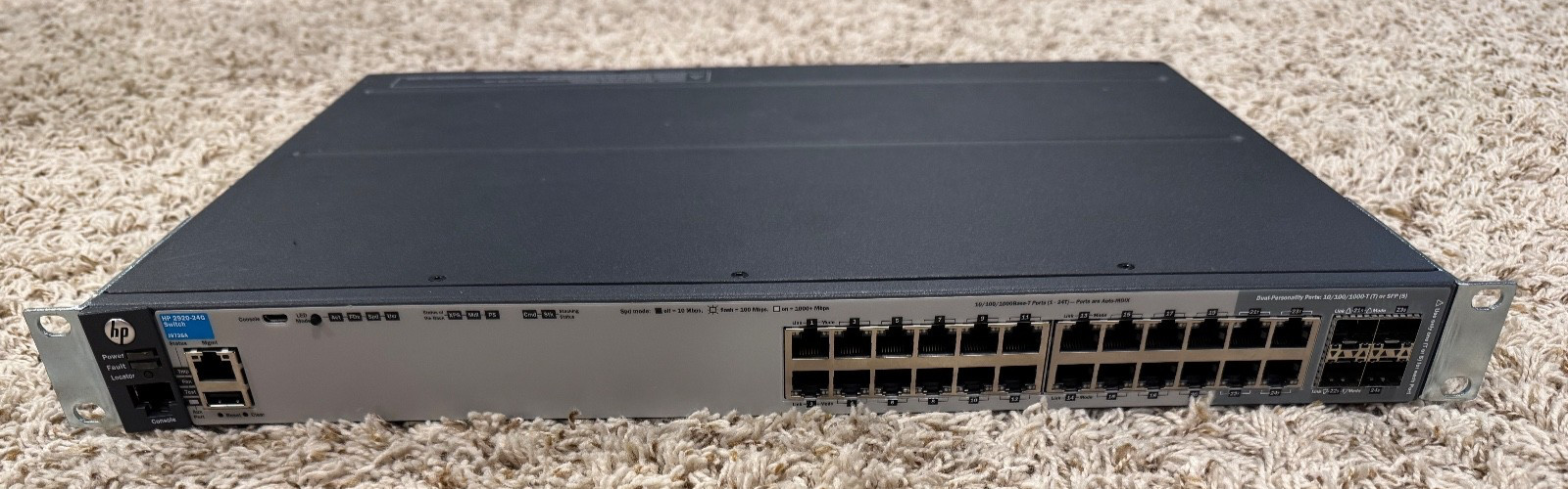 HP ProCurve J9726A 2920-24G 24 Port Managed Gigabit Switch