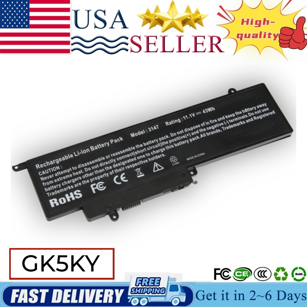 Battery for Dell Inspiron 11 3147 3148 3158 13 7347 GK5KY 0WF28 4K8YH P20T 92NCT