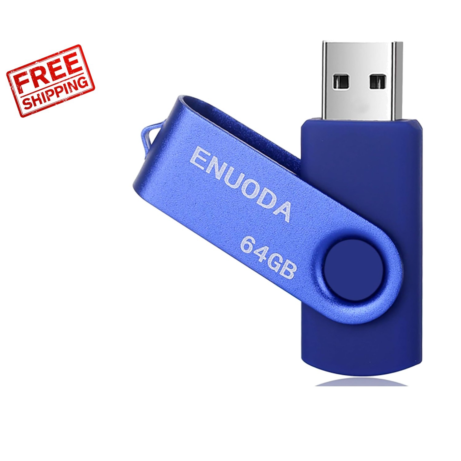 Durable 64GB Thumb Drive with Swivel Design - Effortless File Sharing & Storage