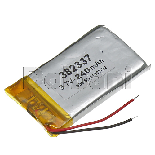 New 3.7V 240mAh Internal Li-ion Polymer Battery 38.7x21.6x3.7mm 382337 16-0116