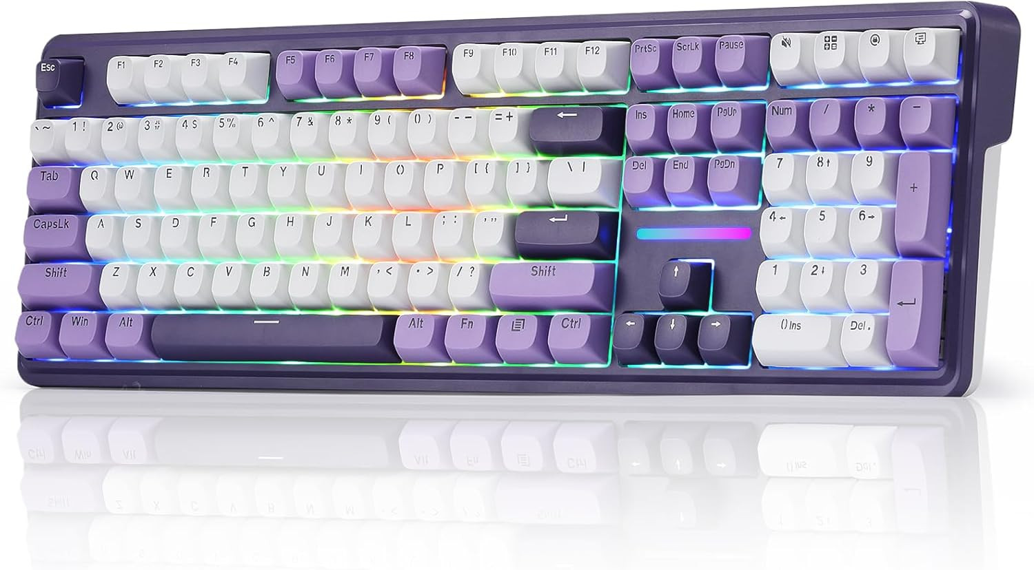 Redragon K745 PRO Wireless Gasket RGB Gaming Keyboard, 108 Keys Mechanical Keybo