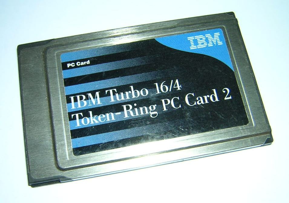 Vintage IBM PCMCIA Turbo 16/4 Token Ring PC Card 2 without Dongle Cable