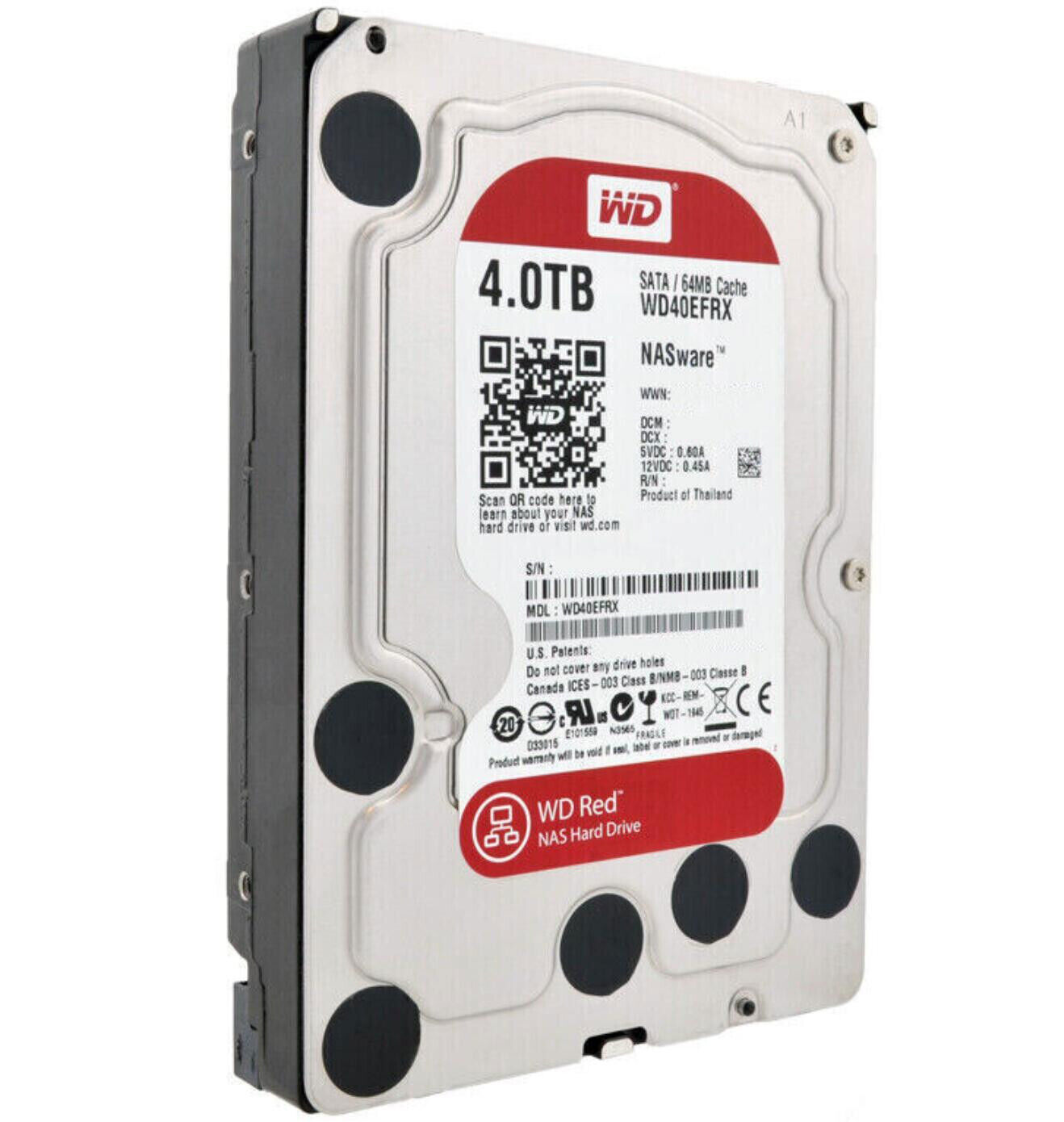 Western Digital Red WD40EFRX 4TB 3.5" 5400RPM Internal NASware HDD Hard Disk