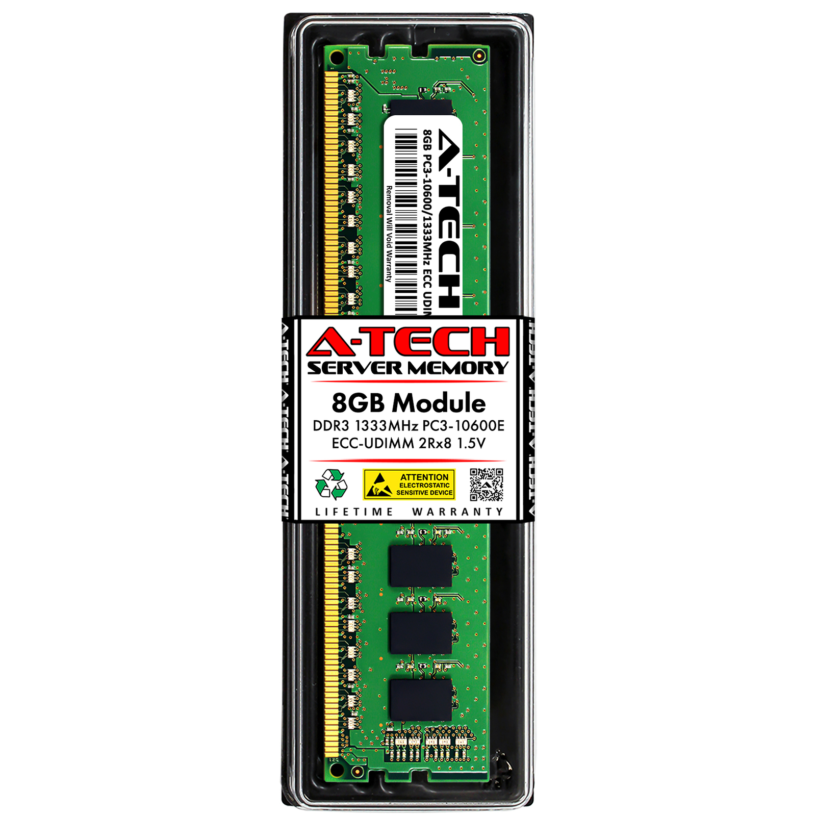 8GB DDR3 PC3-10600 ECC UDIMM Replacement for Kingston KVR1333D3E9S/8G Memory RAM