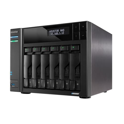 Asustor AS6706TV2 6 Bay NAS Enclosure Quad Core With Dual 5GbE