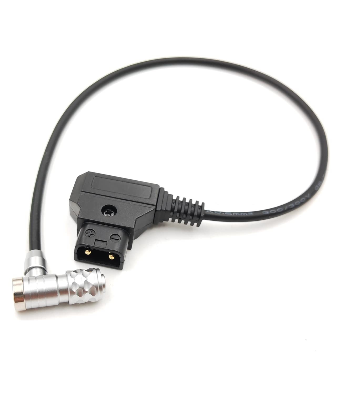 12 Inch Right Angle DTap To 2 Pin BMPCC 4K 6K Pro Power Cable Weipu SF6 Gold