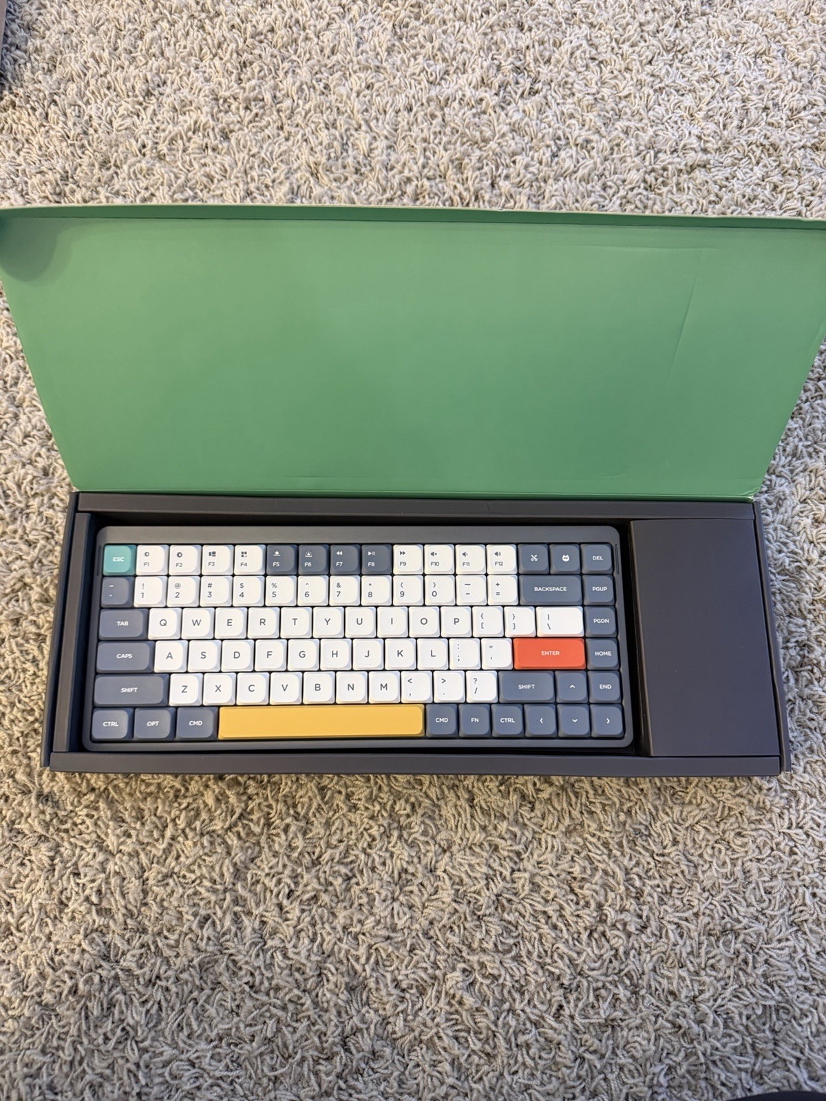 NuPhy Air75 V2 Low Profile 75% Mechanical Wireless Keyboard lunar gray blue 2.0