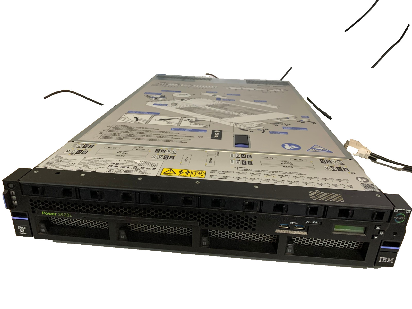 IBM S922L POWER9  02CY05 10cores 2.9 - 3.8 GHz - NO HDD/RAM
