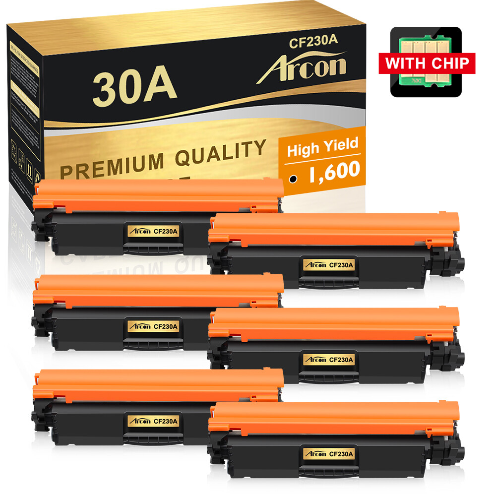 6PK CF230A 30A Toner Cartridge for HP LaserJet Pro M203dn M203dw MFP M227fdn