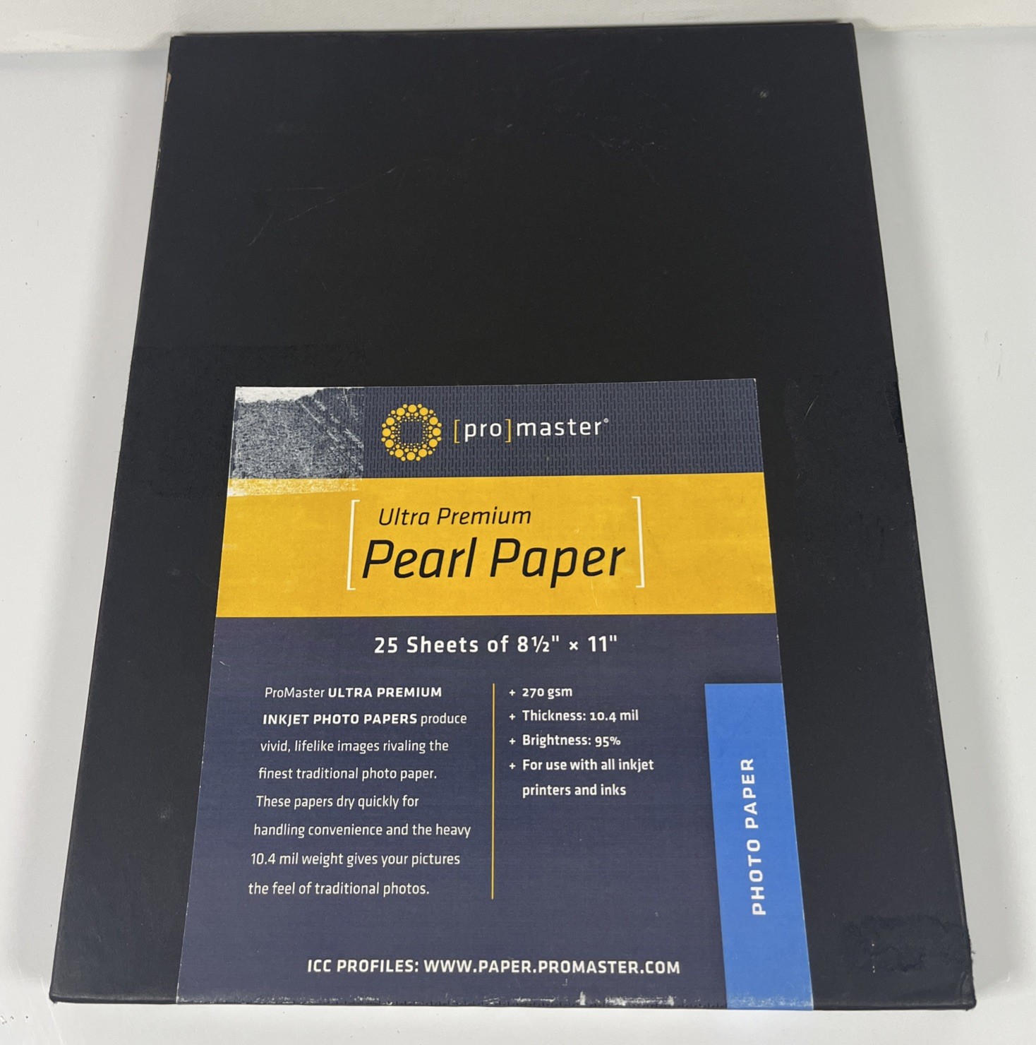 Pro Master Ultra Premium Pearl Photo Paper 8-1/2”x11” 21 Sheets 