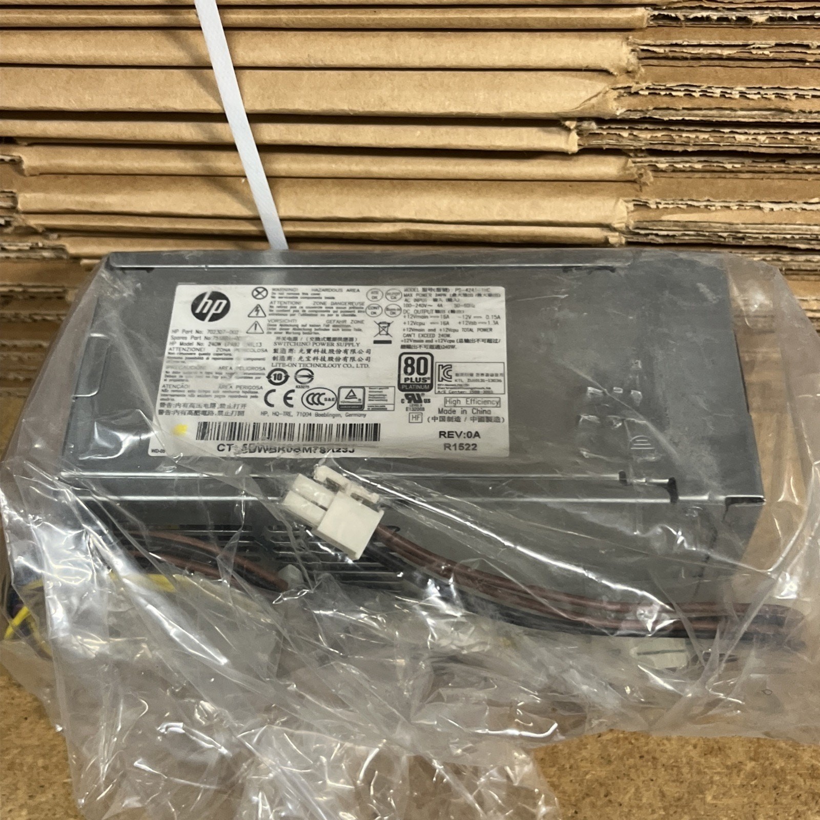HP ProDesk 800 G1 SFF 6 Pin 240W Desktop Power Supply 702307-002 PS-4241-1HC
