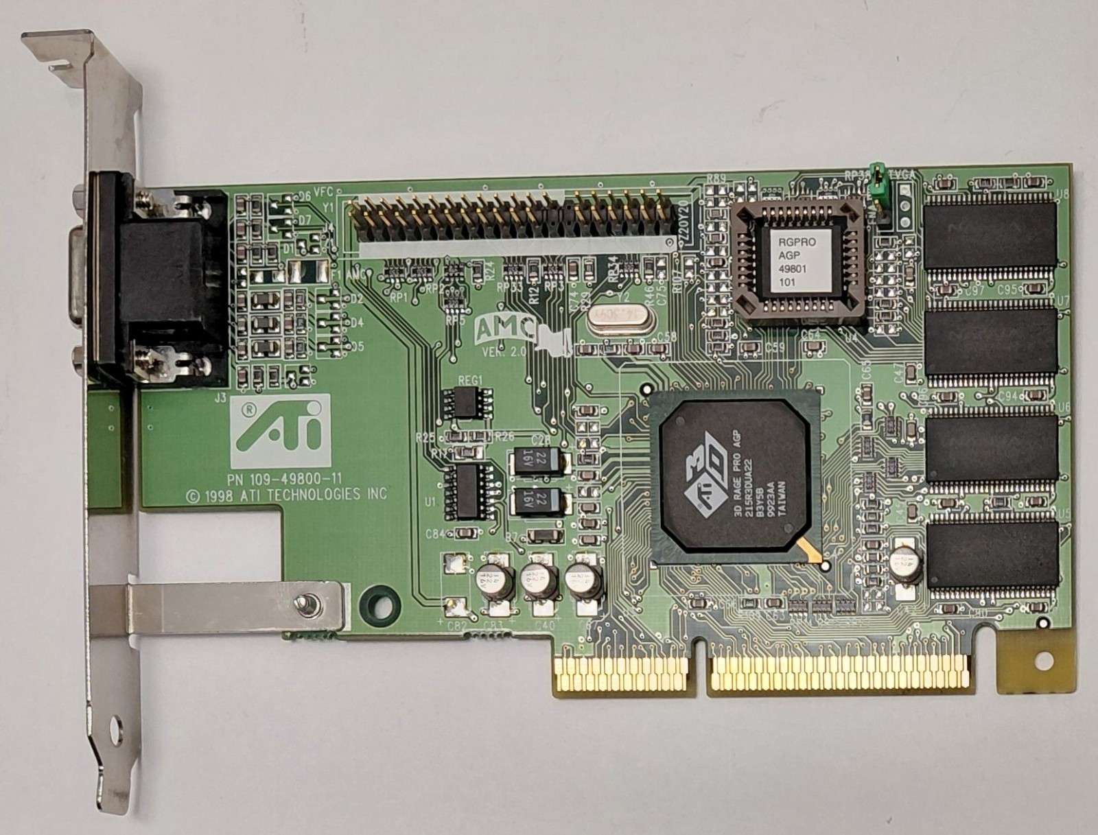 ATI XPERT98 AGP Graphics Card (ATI 3D Rage Pro, 8MB, Retro, 1999)