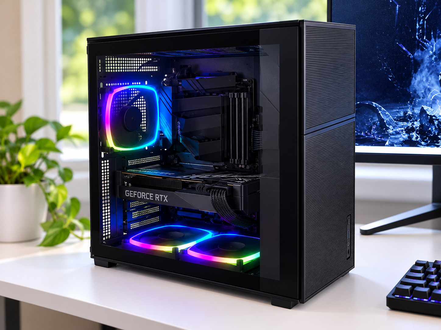 Gaming PC RTX 4060 8GB Ryzen 5 5500 16GB RAM 512GB NVMe WiFi Win 11 Bluetooth