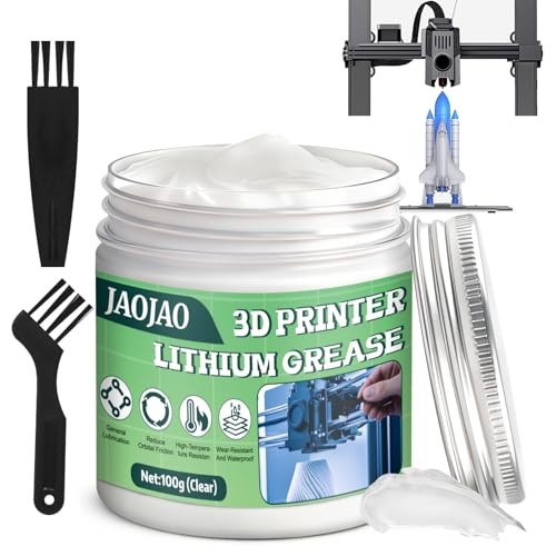 JAOJAO 100g 3D Printer Grease,Reduces Friction & Protects Rails & Bearings