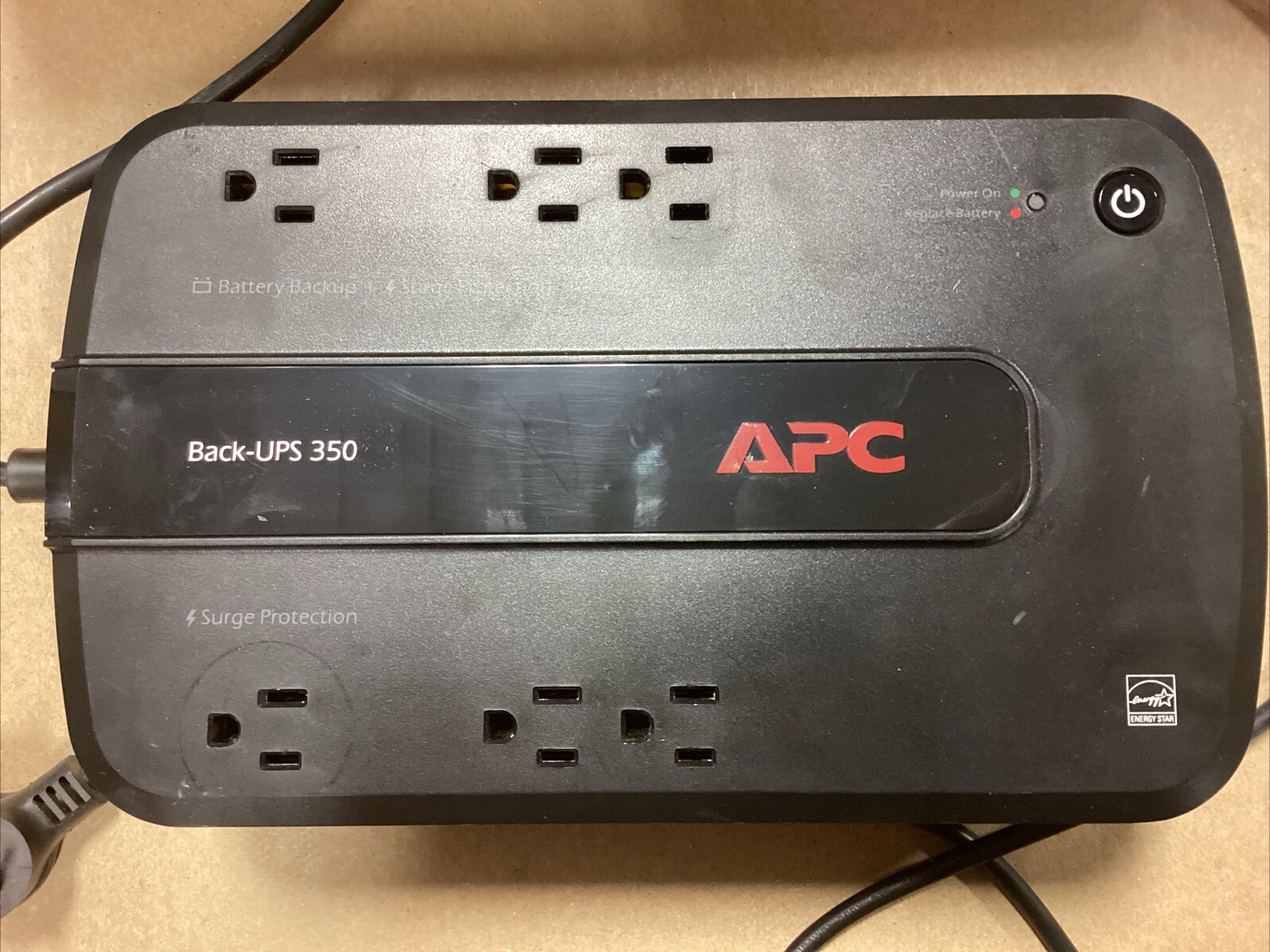 APC BE350G Back UPS 350 Surge Protection No Battery F93