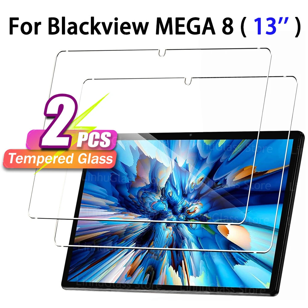 2PCS Blackview MEGA 8 (13 inch) 2025 Tempered Glass Film Cover Screen Protector