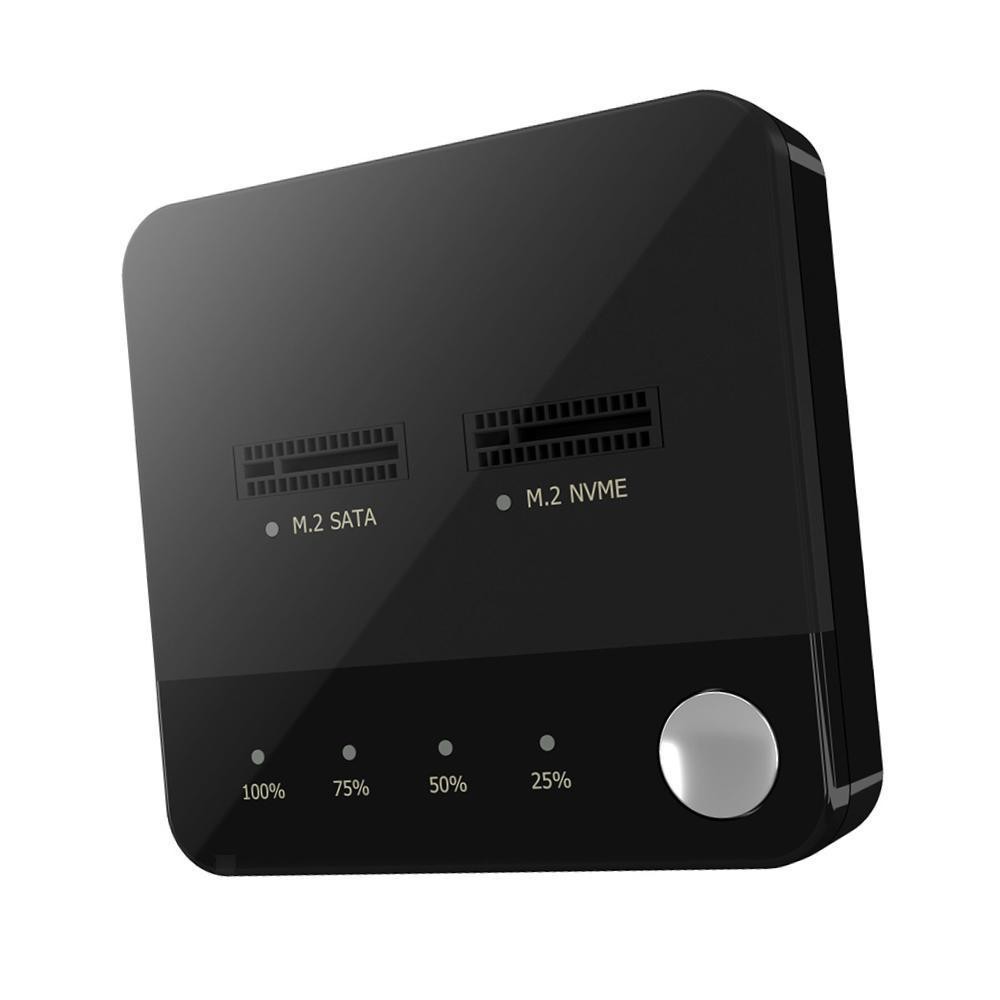 M.2 SATA M.2 NVMe Duplicator Hard Disk Copier Offline Copy Portable 2 Bay