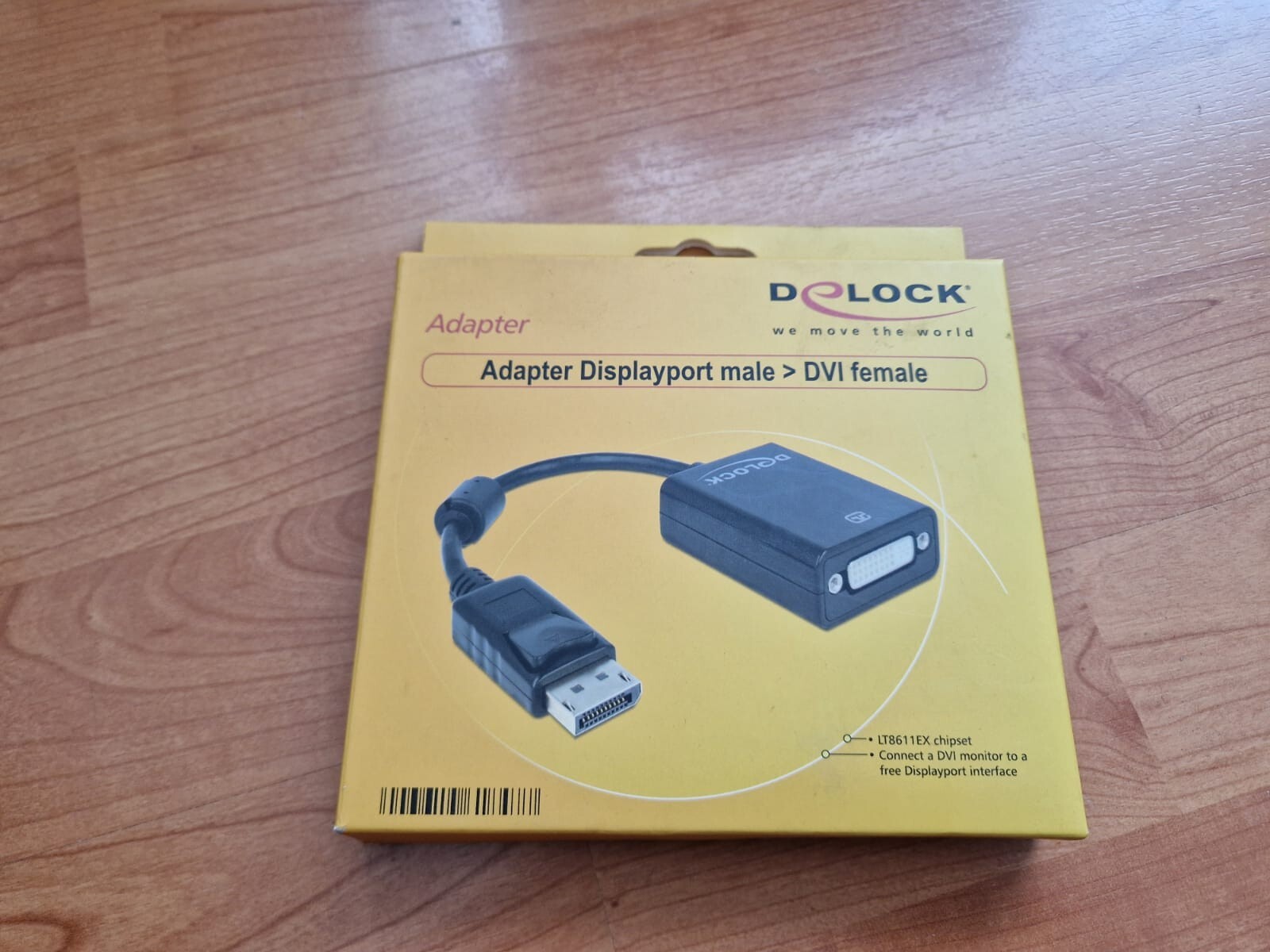 Adapter Displayport male to DVI female, Delock PC adapter