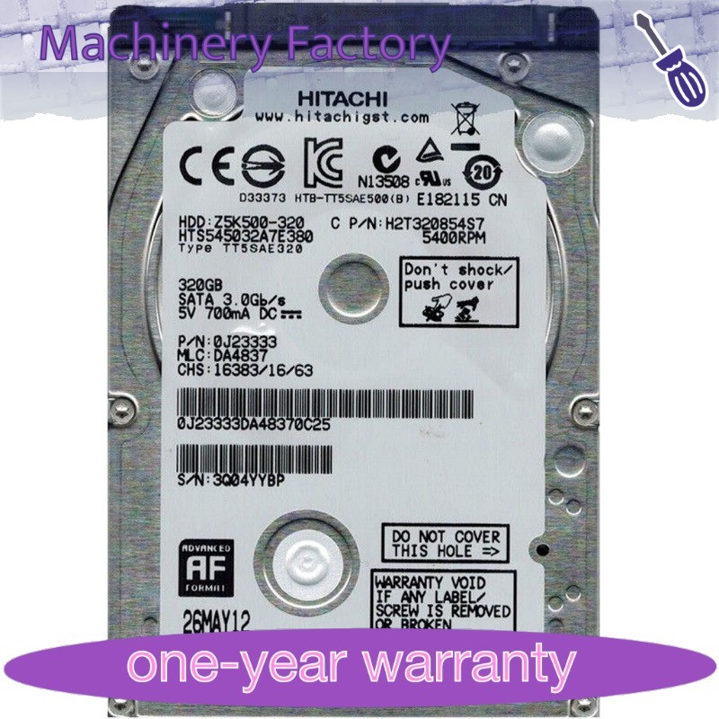 New Hitachi 320GB HTS545032A7E380 540RPM SATA 2.5" Laptop HDD Hard Disk Drive