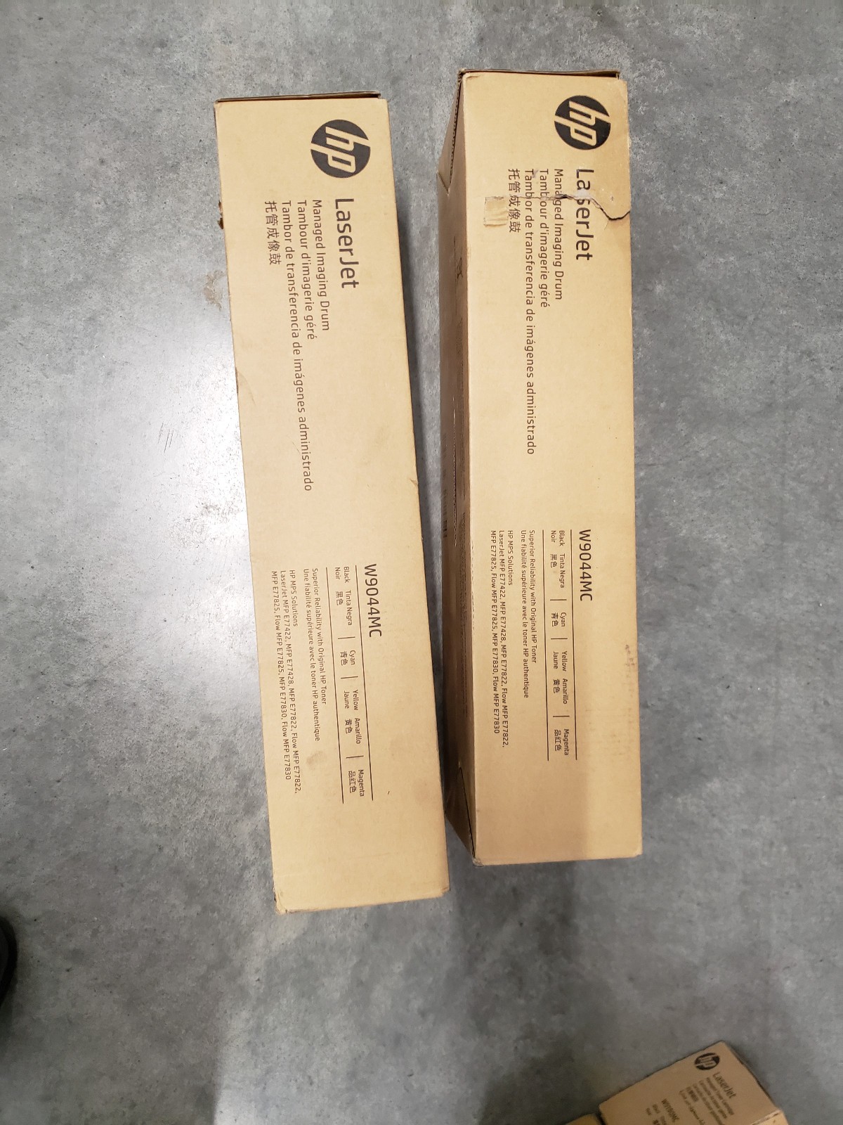 lot of 2 HP W9044MC Color Drum Unit For LaserJet E77822 E77825 E77830