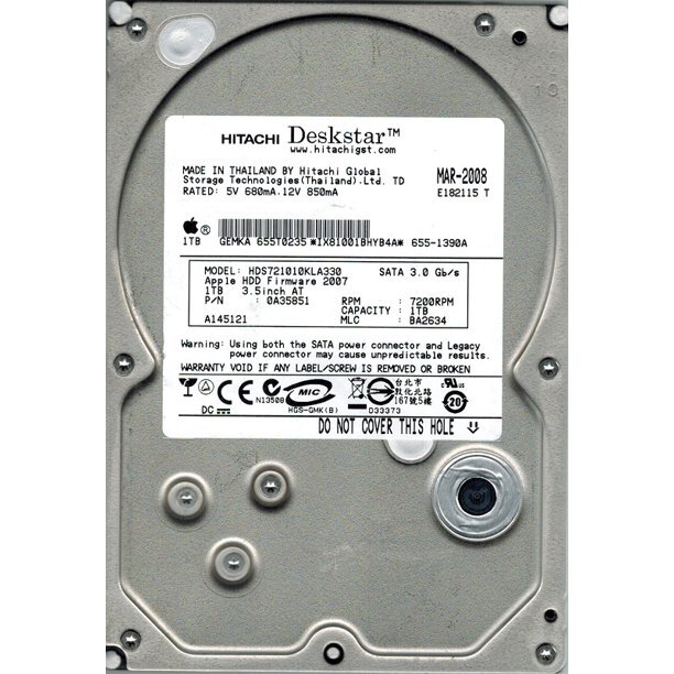 0A35851 Hitachi HDS721010KLA330 1.0TB SATA 3.5" HD