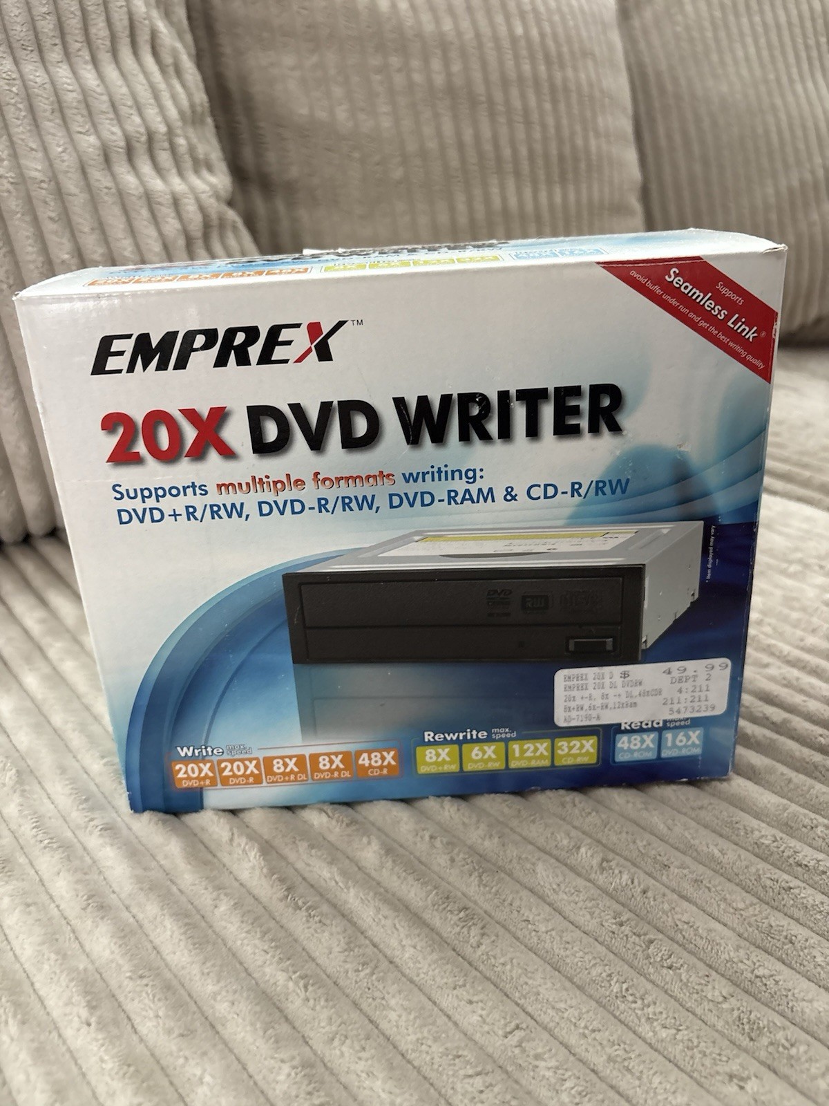 Emprex 20x DVD Writer DVD+R/RW, DVD-R/RW, DVD-RAM & CD-R/RW
