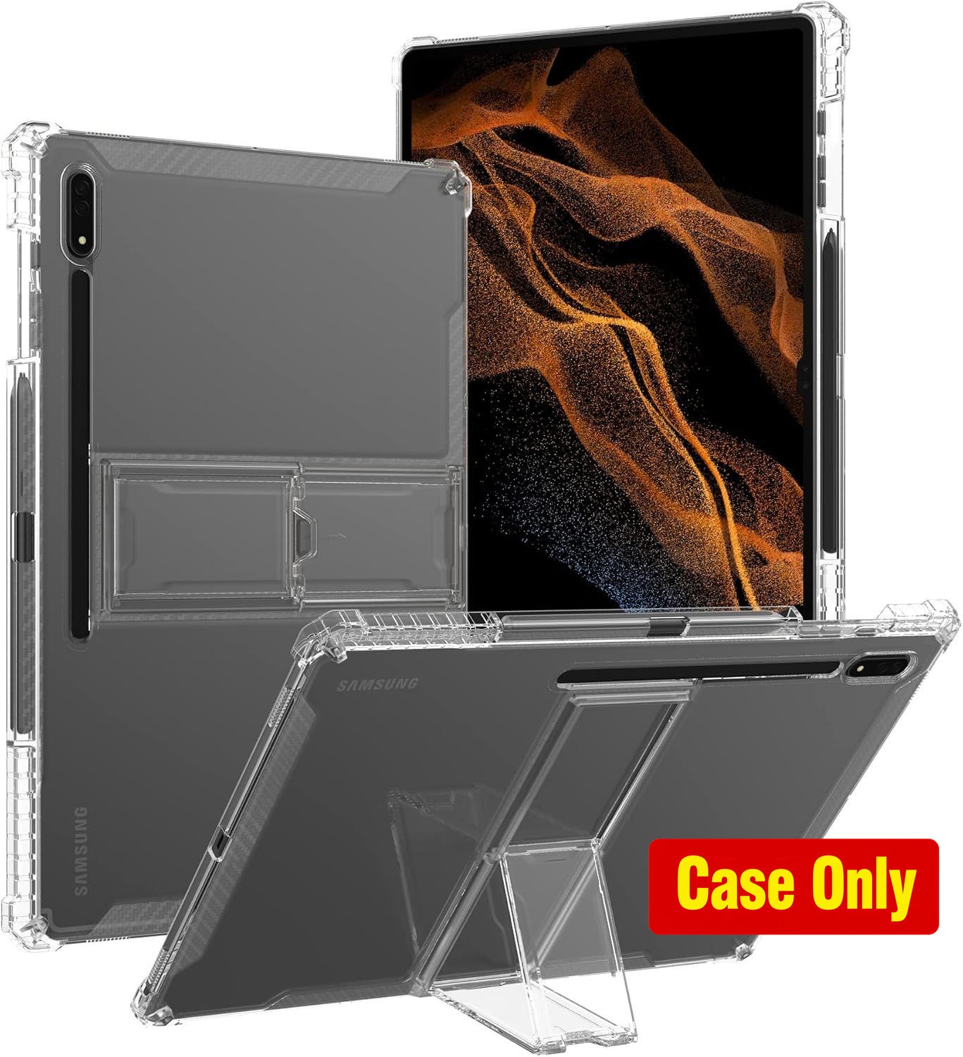 Case for Samsung Galaxy Tab S8 Plus 2022 - Ultra Thin Slim Lightweight Kickstand