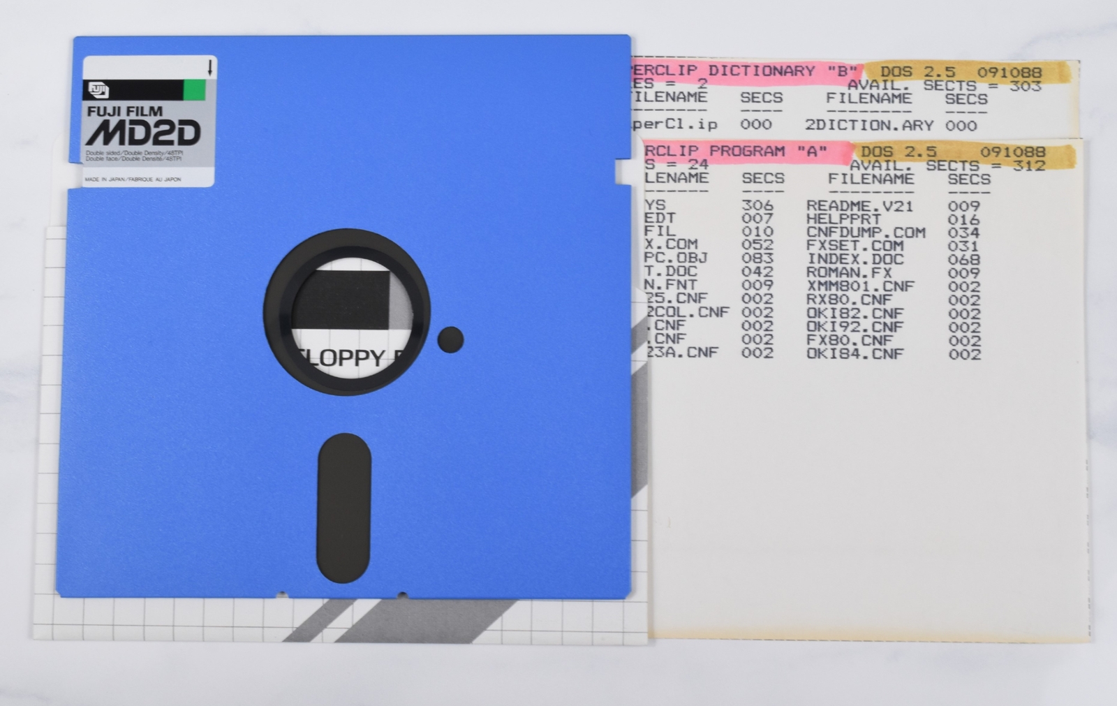 Vtg Fuji Computer Floppy Disk - Rare, Atari, Untested, As-Is (Paperclip)