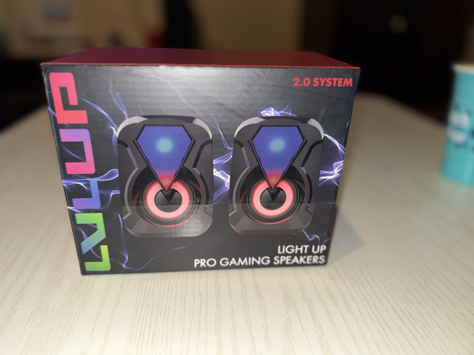 Vivitar LVL UP Multicolor Led Light Up Pro Gaming Speakers 2.0 System USB 3.5MM
