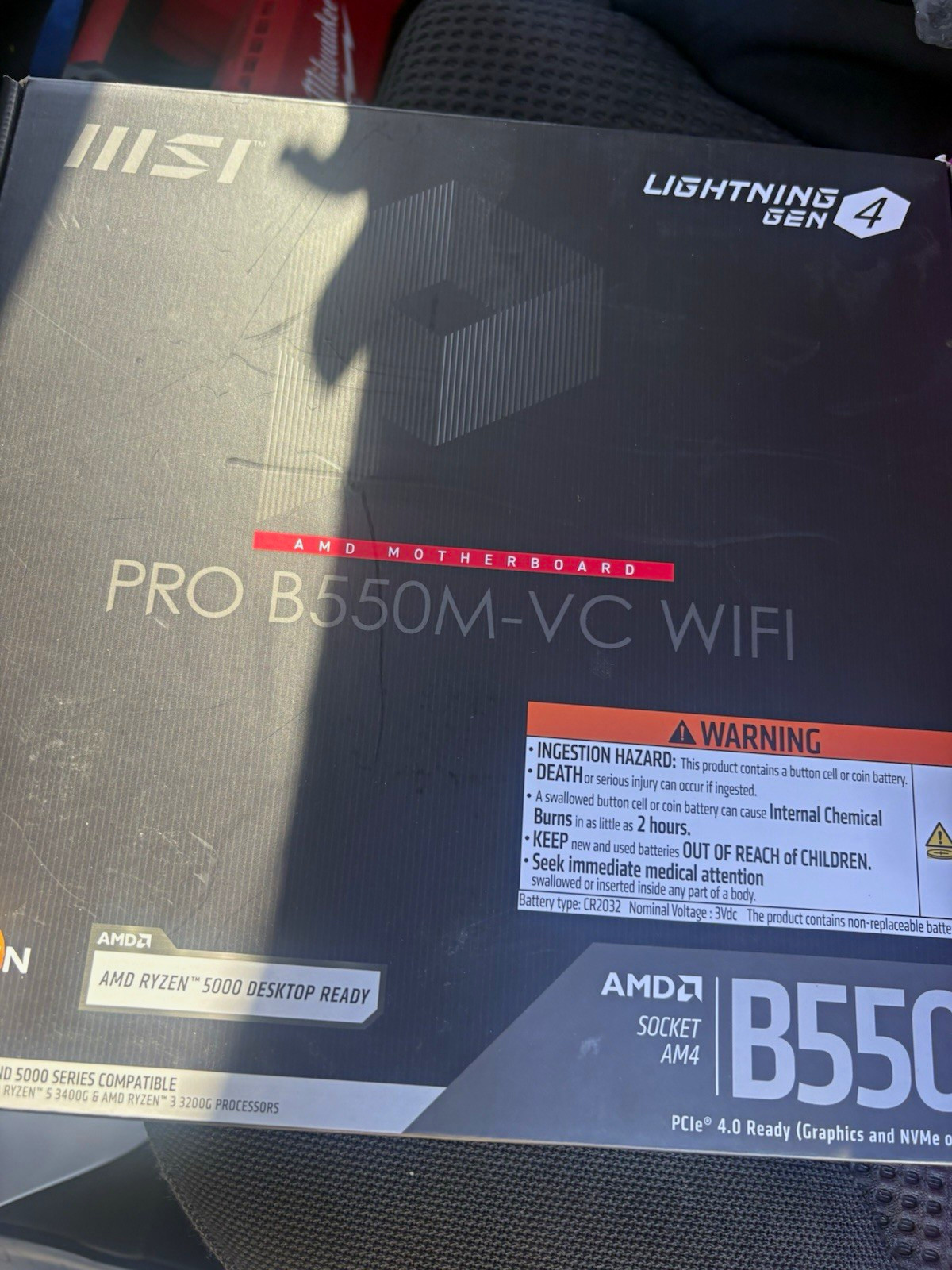 MSI PRO B550M-VC WIFI MicroATX AM4 Motherboard DDR4 PCIe 4.0 HDMI/DP