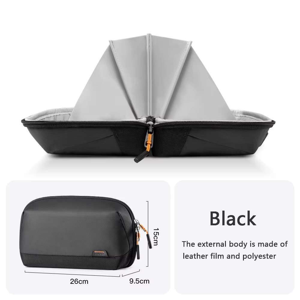 Cable Storage Bag Waterproof Travel Organizer for USB Cords Chargers Plugs