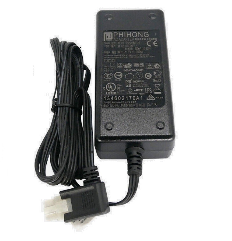 3Pin OEM Original PHIHONG PSAA18U-120 AC Adapter Power Supply Charger 12V 1500mA
