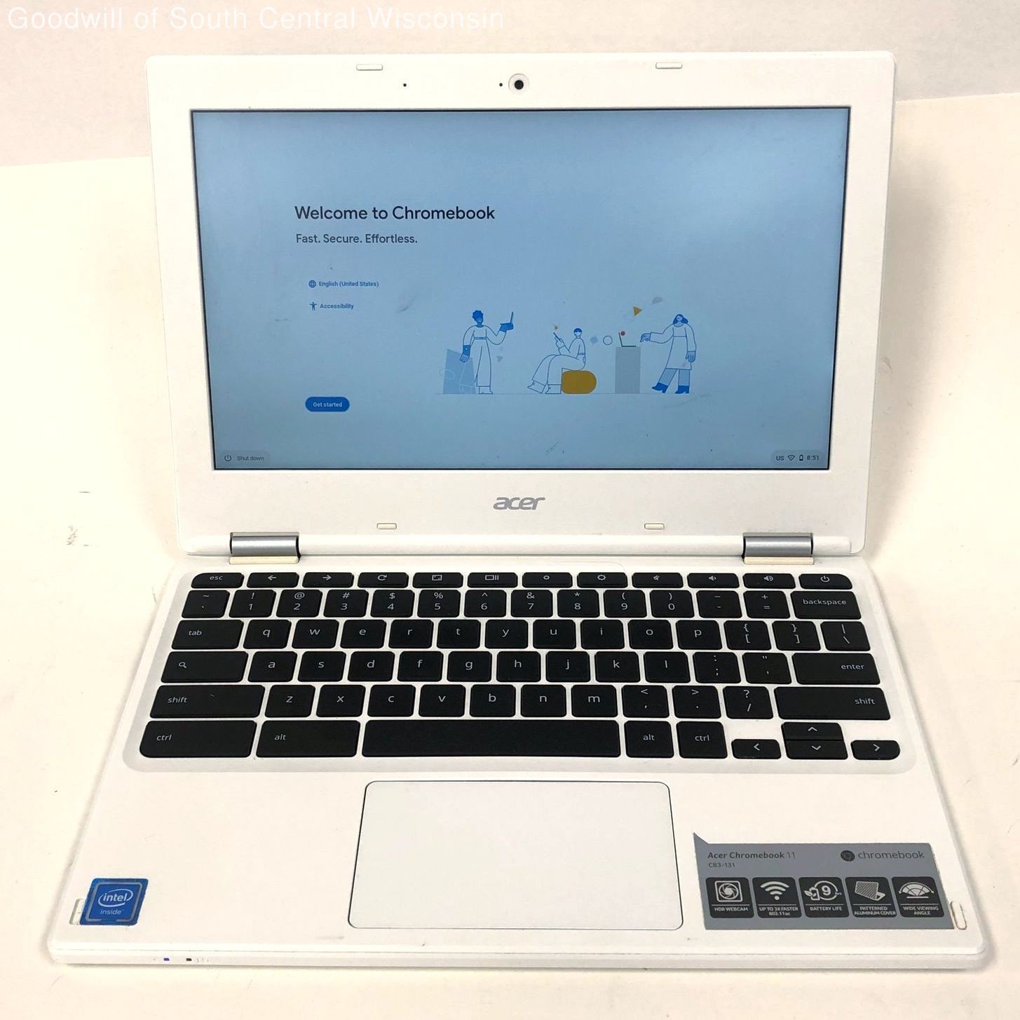 Acer Chromebook 11 CB3-131 Laptop/2GB RAM/16GB SSD