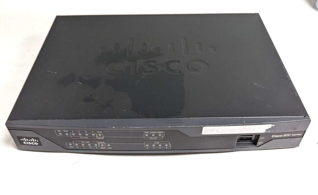 Cisco C891-K9 890 Series 1 Port SFP 8 Port Integrated Services Router