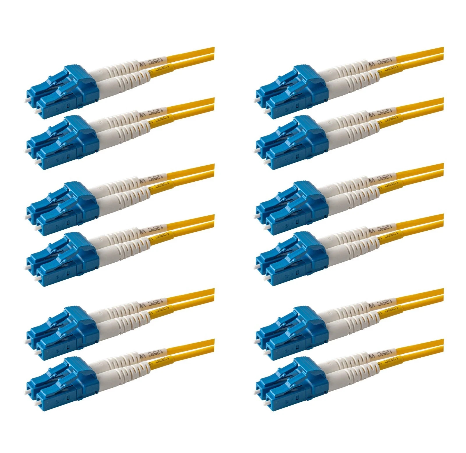 6-Pack 0.2 Meter Singlemode Duplex LC to LC Fiber Patch Cable Fast USA Shipping